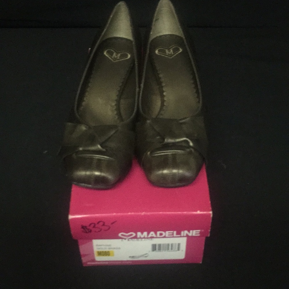New Madeline Gold Brass Shoes .